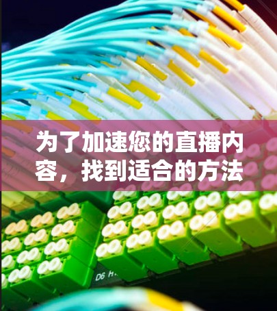 为了加速您的直播内容，找到适合的方法如下