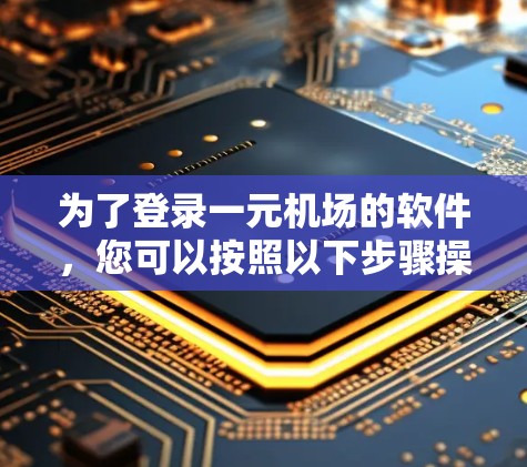 为了登录一元机场的软件,您可以按照以下步骤操作 为了登录一元机场的软件,您可以按照以下步骤操作