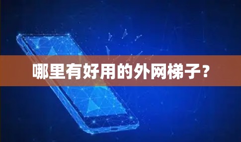哪里有好用的外网梯子？