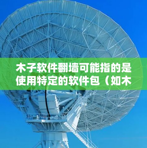 木子软件翻墙可能指的是使用特定的软件包（如木子）来实现网络访问或访问外部互联网的功能。以下是对该问题的逐步解释和解答