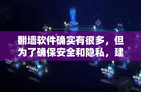 翻墙软件确实有很多，但为了确保安全和隐私，建议您在选择时遵守以下原则